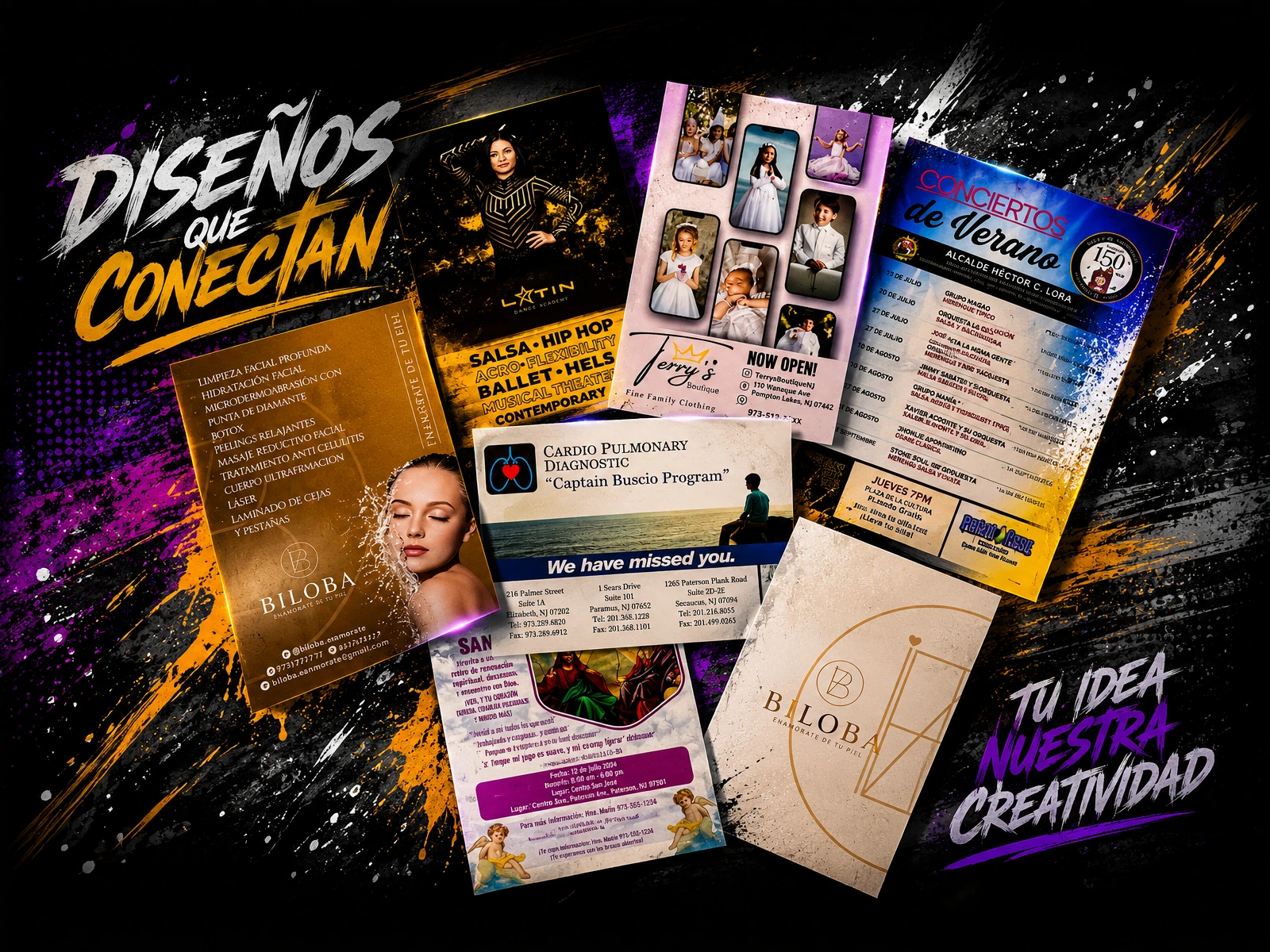 Business print sample for local promotion