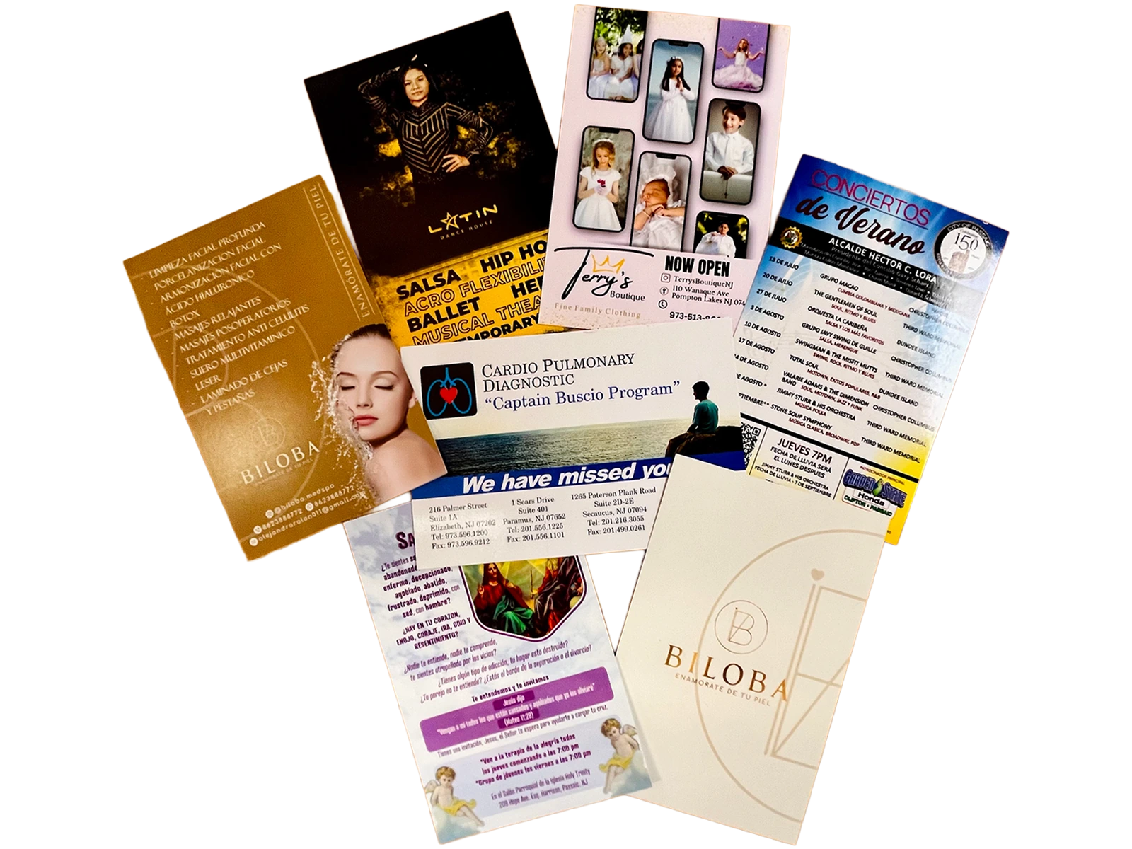 Commercial print example for a local business