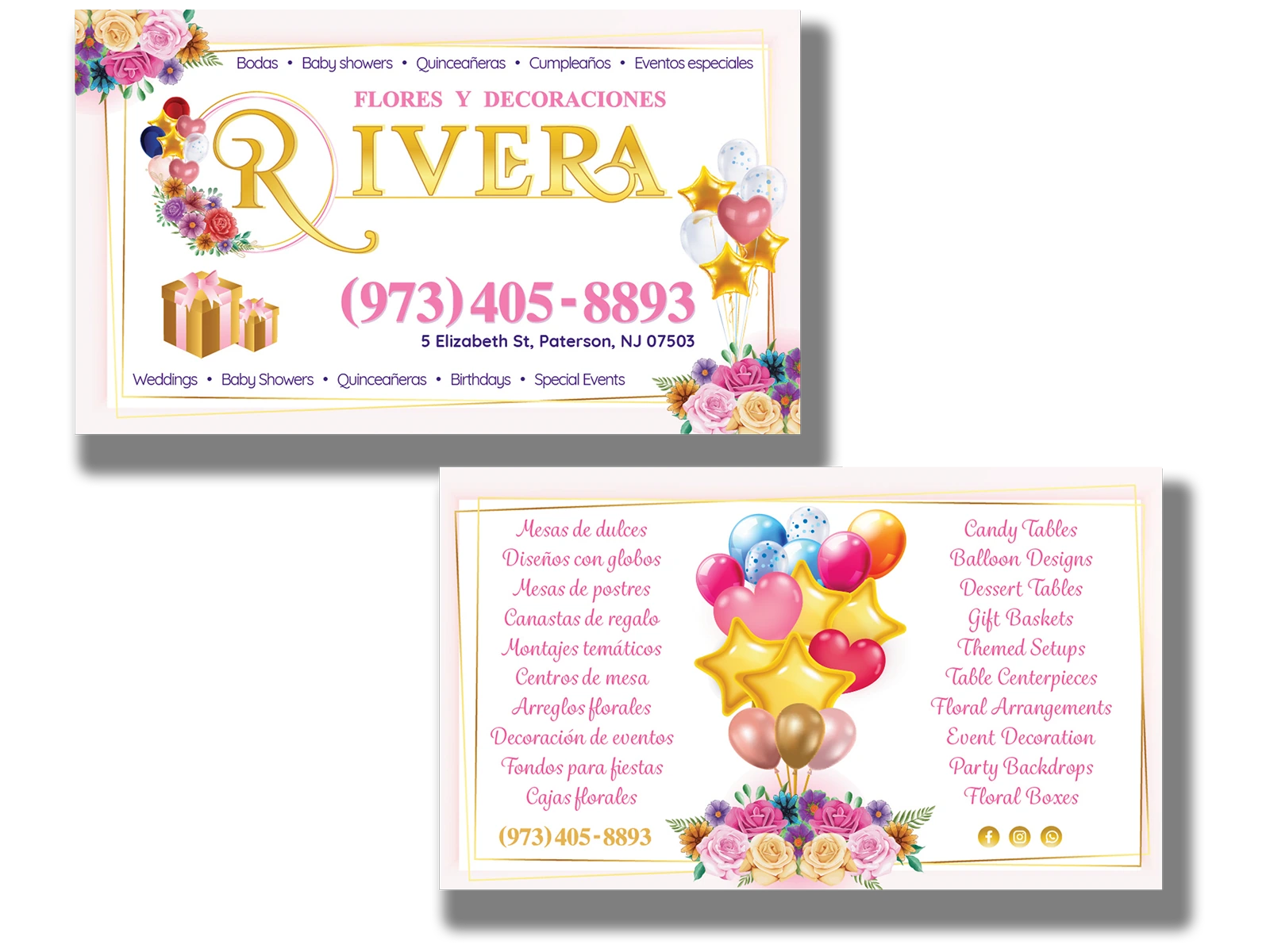 Business printing sample