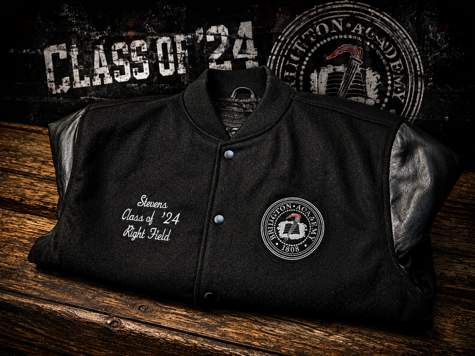 Premium embroidery finish example