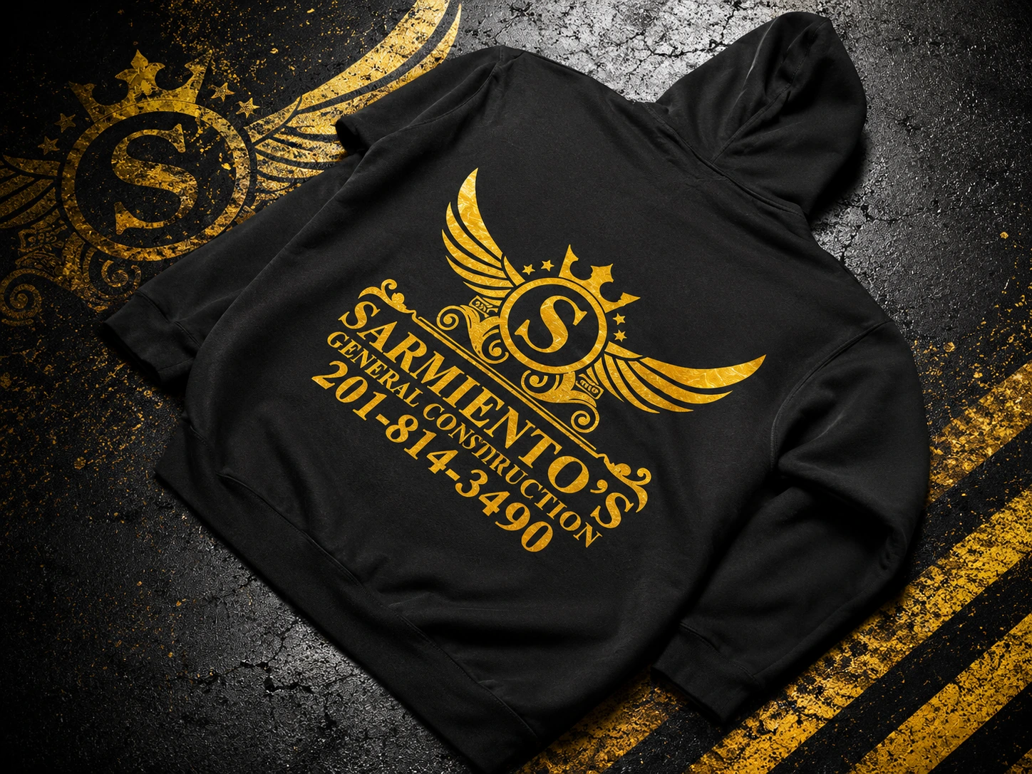 Screen printed merch example