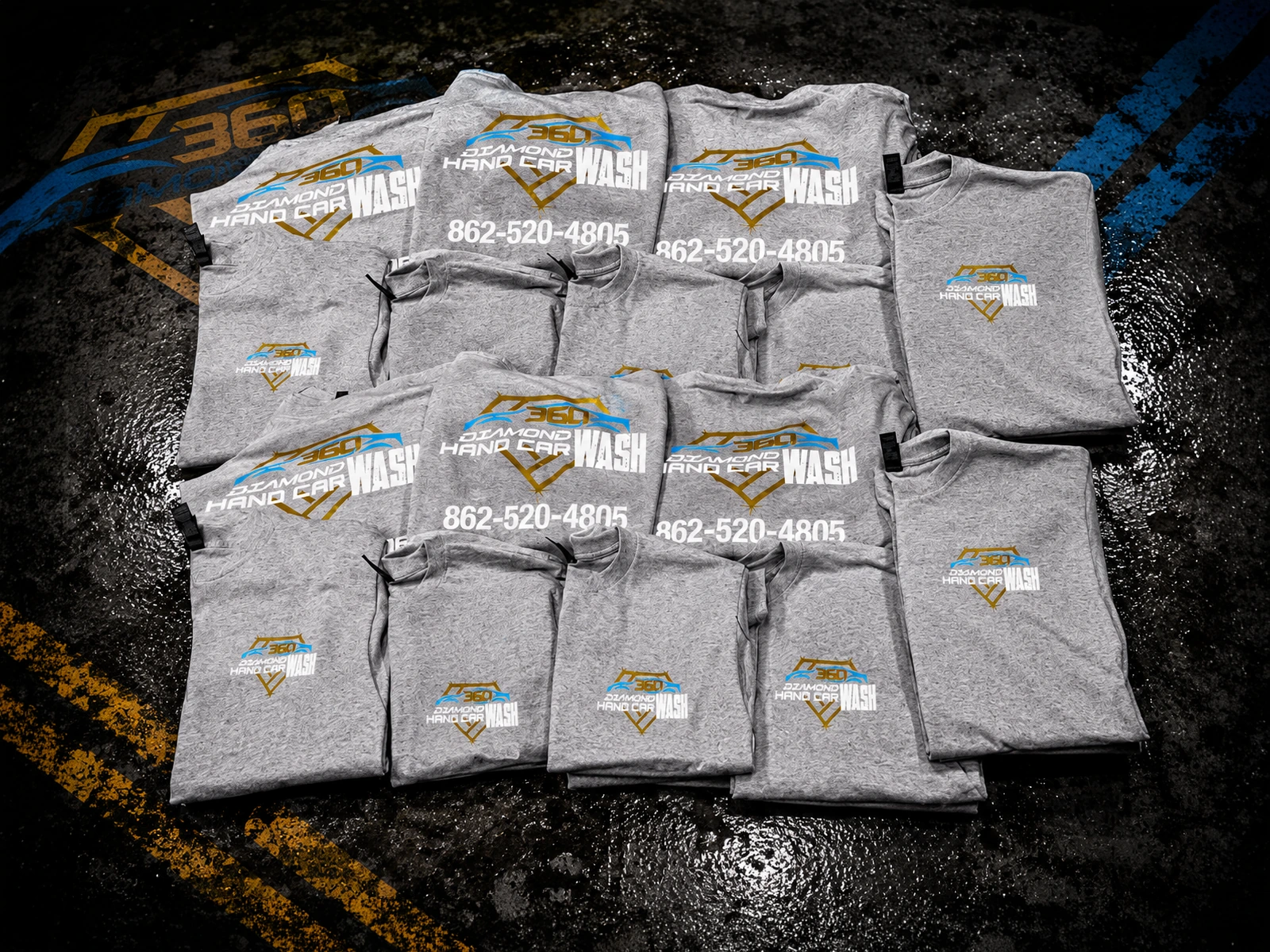 Screen printed staff apparel